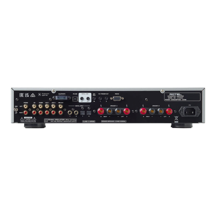 Rotel A12 Mkll Stereo Integrated Amplifier, rear panel, inputs and outputs