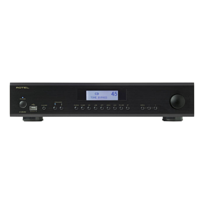 Rotel A12 Mkll Stereo Integrated Amplifier, black finish