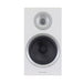 Rotel Amora 5 Bookshelf Speakers front view, in white