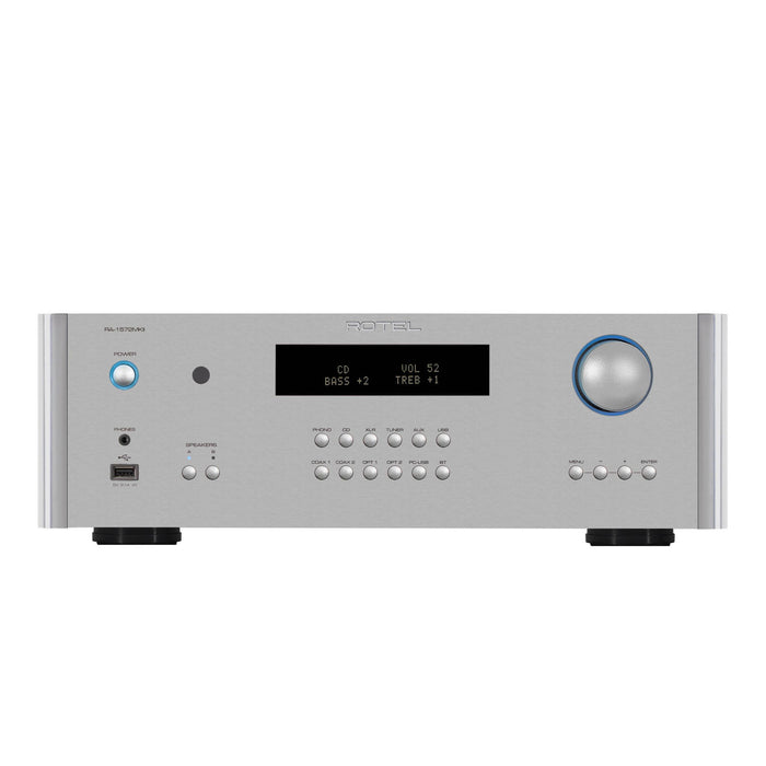 Rotel RA-1572 Mkll Stereo Integrated Amplifier, silver finish
