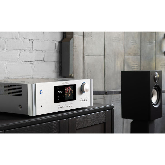 Rotel RAS-5000 Streaming Integrated Amplifier, lifestyle photo showcasing sleek design