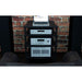 Rotel RB-1590 Stereo Power Amplifier, in listening room with full Rotel stack