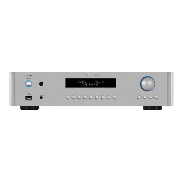 Rotel RC-1572 MkII Stereo Preamplifier, silver finish