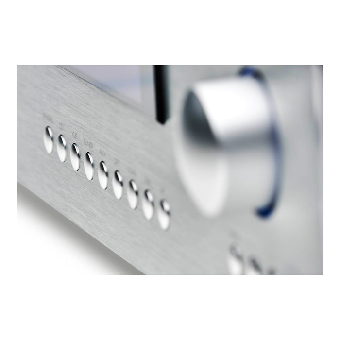 Rotel RC-1572 MkII Stereo Preamplifier, silver finish detail