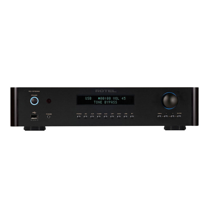 Rotel RC-1572 MkII Stereo Preamplifier, black finish