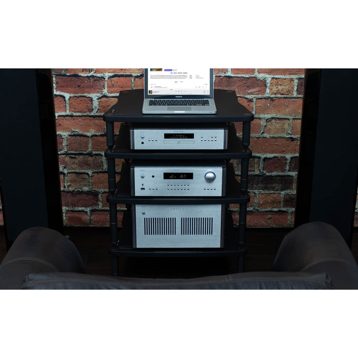 Rotel RC-1590 MkII Stereo Preamplifier, lifestyle photo showcasing sleek design