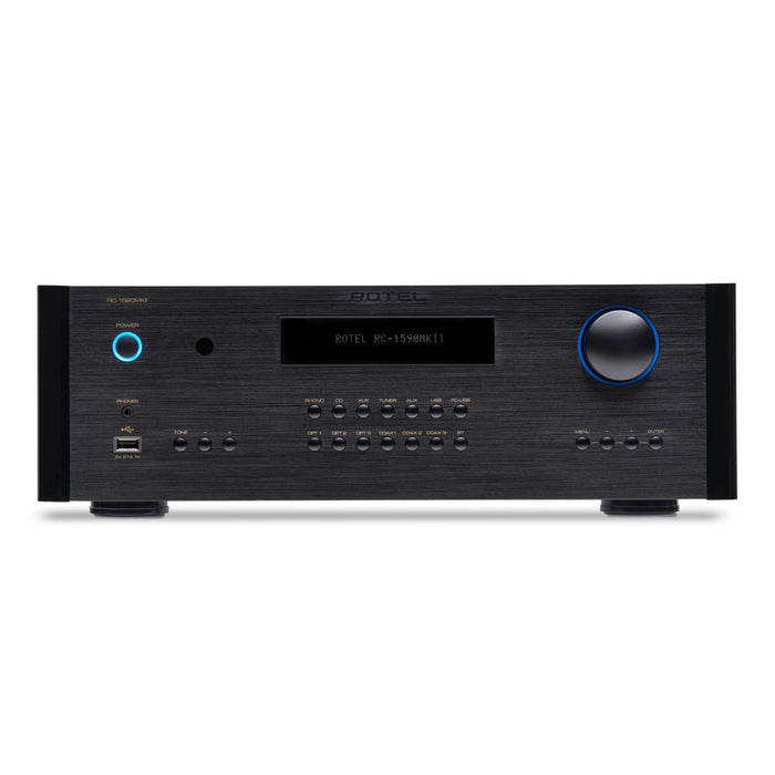 Rotel RC-1590 MkII Stereo Preamplifier, black finish