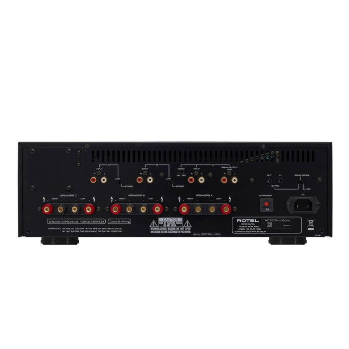 Rotel RMB-1506 6-Channel Custom Installation Amplifier, rear panel, inputs and outputs