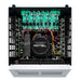 Rotel RMB-1585 MkII 5-Channel Home Theater Amplifier, top view with cover removed showing internal components