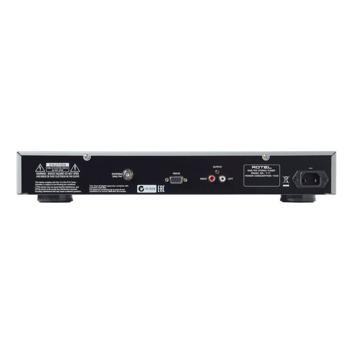 Rotel T11 FM/DAB+ Tuner rear panel, inputs and outputs
