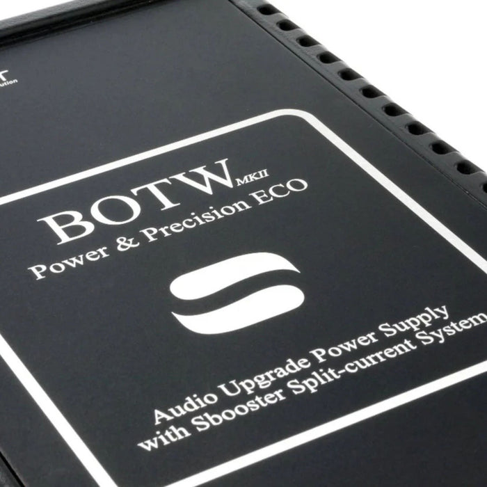 Sbooster BOTW P&P ECO MkII DC Power Supply label detail shot