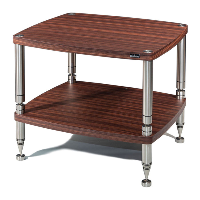Solidsteel HF Elite Seires Hi-Fi Rack, rosewood 2 shelves
