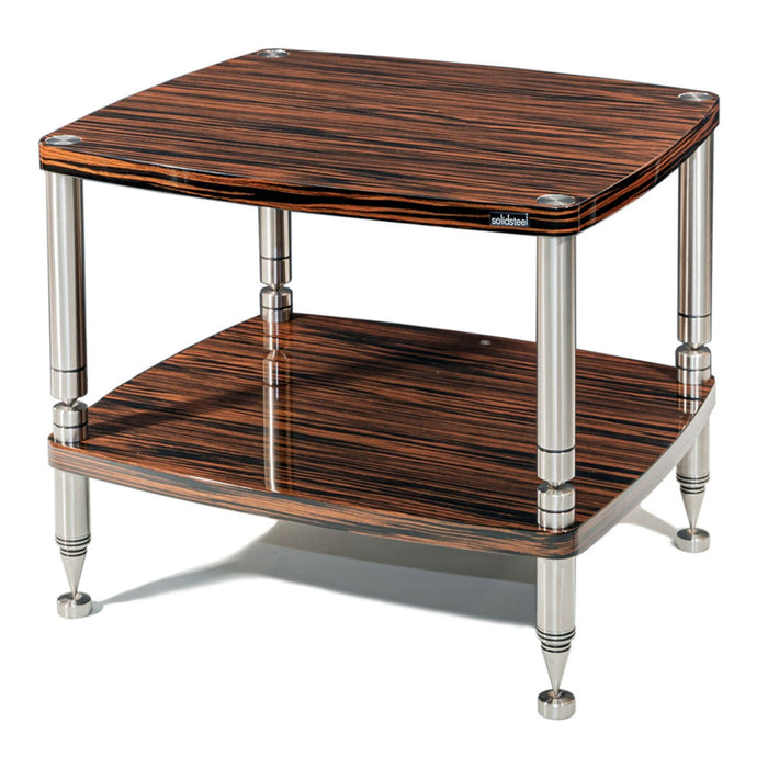 Solidsteel HF Elite Seires Hi-Fi Rack, macassar 2 shelves
