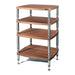 Solidsteel HF Elite Seires Hi-Fi Rack, walnut 4 shelves
