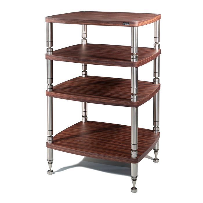 Solidsteel HF Elite Seires Hi-Fi Rack, rosewood 4 shelves
