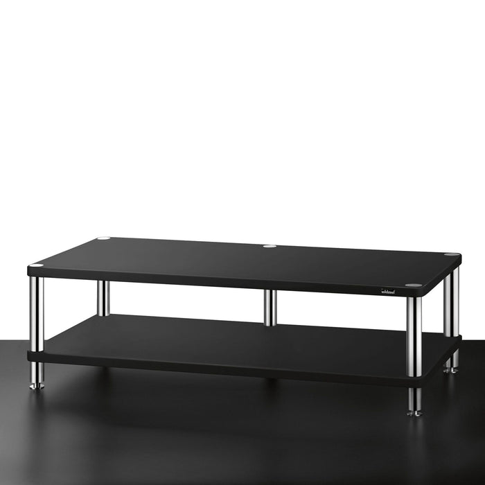 Solidsteel HW Series Hi-Fi Rack, flat black 2 shelves large
