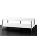 Solidsteel HW Series Hi-Fi Rack, gloss white 2 shelves large
