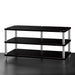 Solidsteel HW Series Hi-Fi Rack, gloss black 3 shelves large
