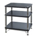Solidsteel HY Series Hi-Fi Rack, black 3 shelves
