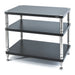 Solidsteel HY Series Hi-Fi Rack, black 3 shelves large
