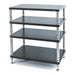 Solidsteel HY Series Hi-Fi Rack, black 4 shelves large
