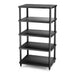 Solidsteel S3 Series Hi-Fi Rack, black 5 shelves
