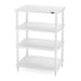 Solidsteel S3 Series Hi-Fi Rack, white 4 shelves

