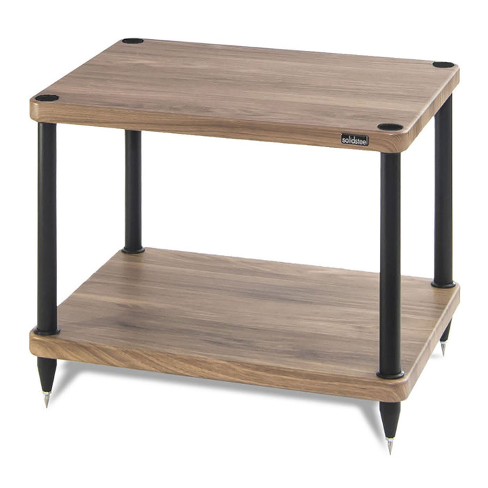 Solidsteel S3 Series Hi-Fi Rack, walnut 2 shelves
