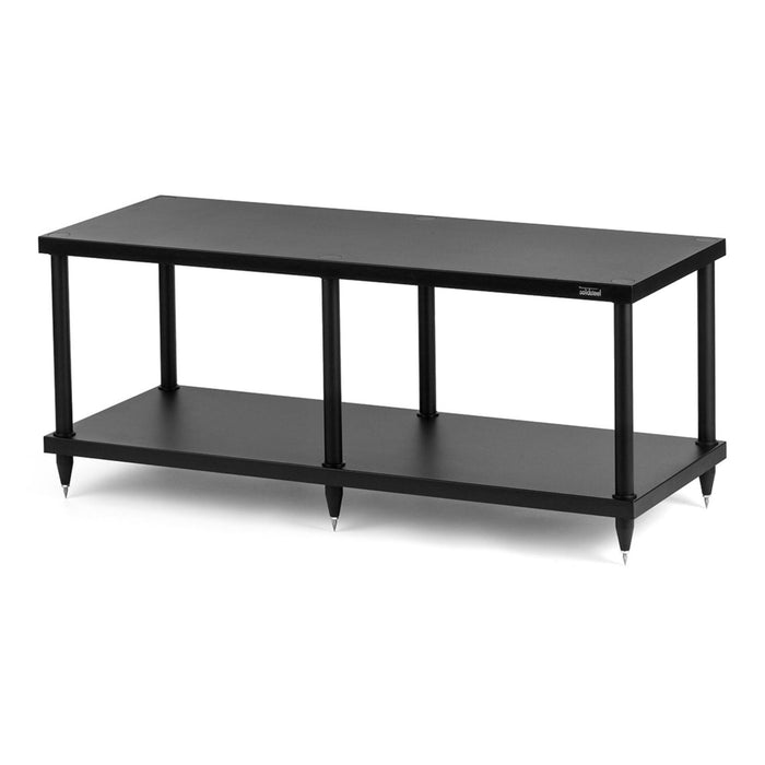 Solidsteel S4 Series Hi-Fi Rack, black 2 shelves
