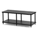Solidsteel S4 Series Hi-Fi Rack, black 2 shelves
