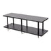 Solidsteel VL Series Hi-Fi Rack with Vinyl Storage, black 2 shelves
