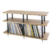 Solidsteel VL Series Hi-Fi Rack with Vinyl Storage, walnut 3 shelves
