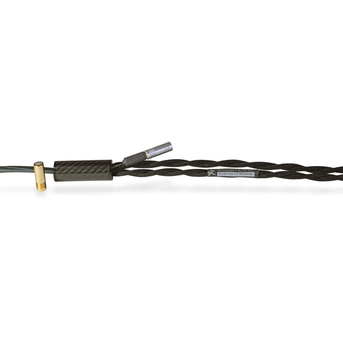 Synergistic Research Atmosphere SX Euphoria Phono Interconnects, terminations close up