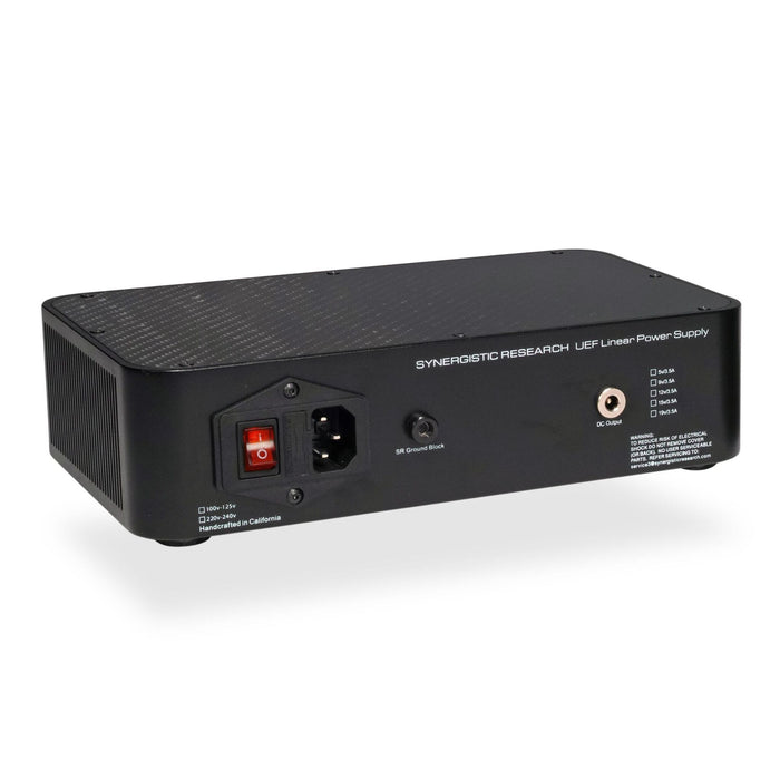 Synergistic Research Linear Power Supply UEF rear panel, inputs and outputs