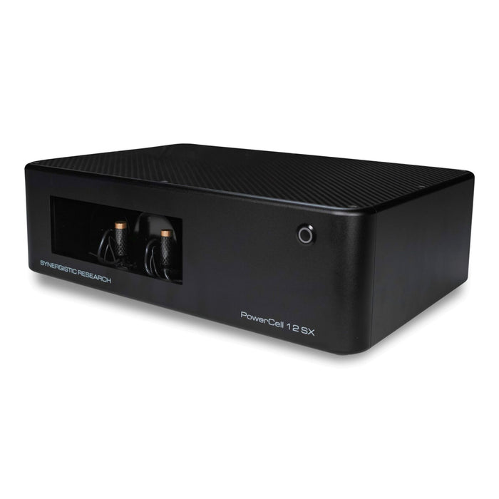 Synergistic Research PowerCell 12 SX AC Power Conditioner, front angled view