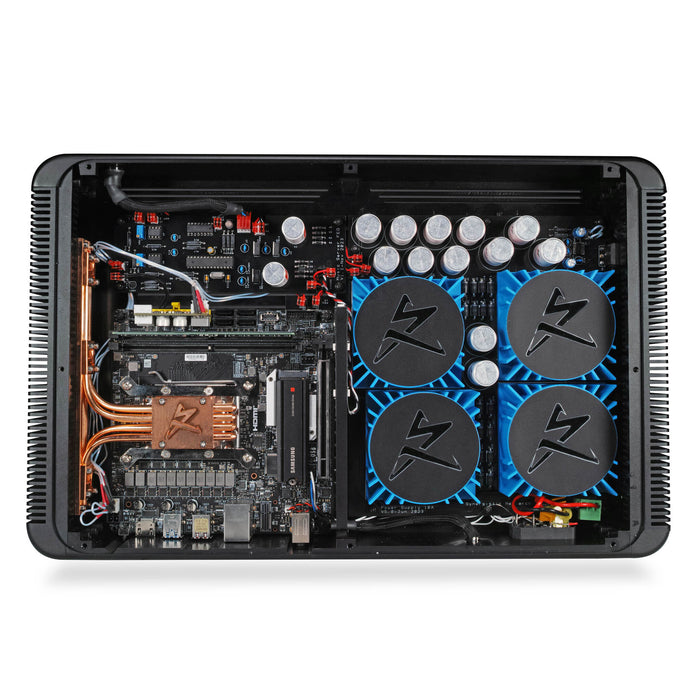 Synergistic Research VooDoo Streaming Music Server showing inside components