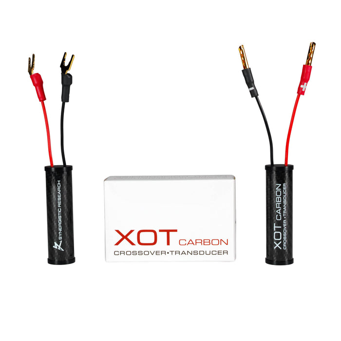 Synergistic Research XOT Carbon Crossover Transducer spade and banana $224.50