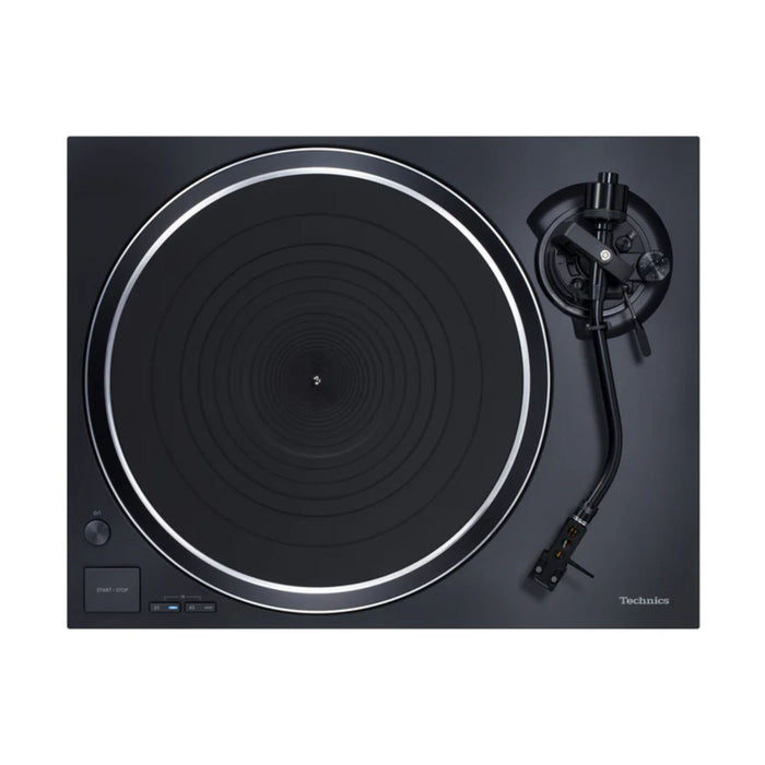 Technics SL-1500C Direct Drive Turntable with Built-in Preamp black, top view