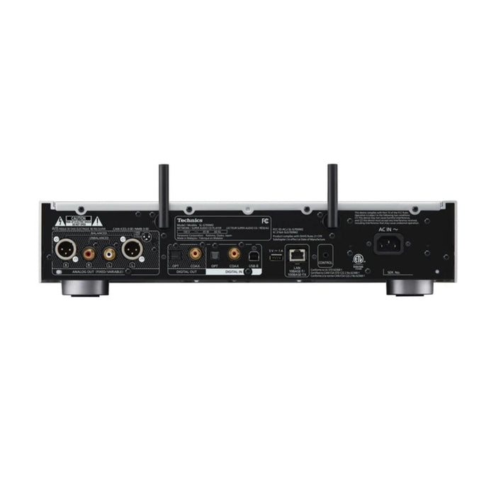 Technics SL-G700M2 Network CD / SACD Player silver, back view
