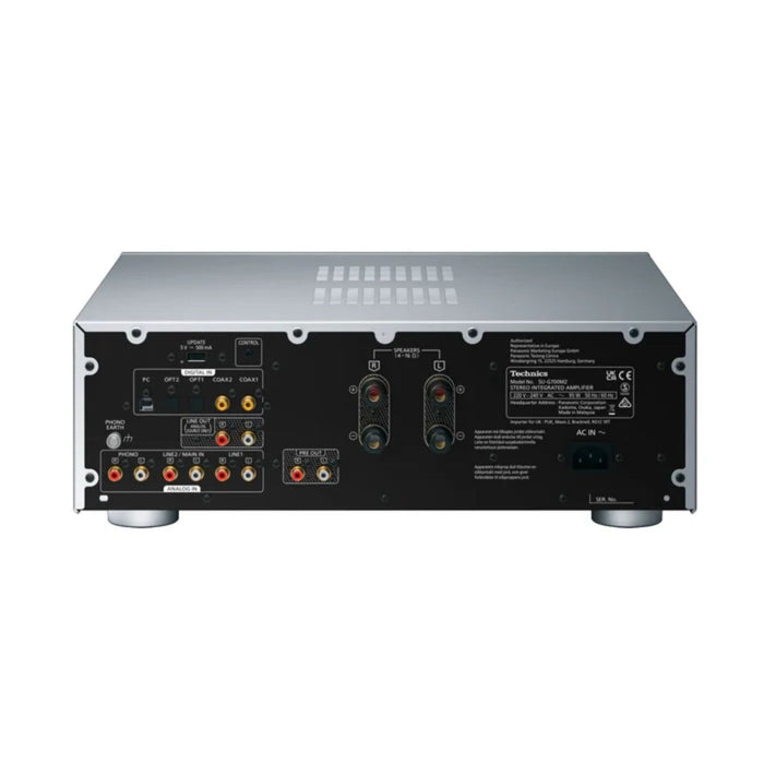 Technics SU-G700M2 Digital Integrated Amplifier silver, back view
