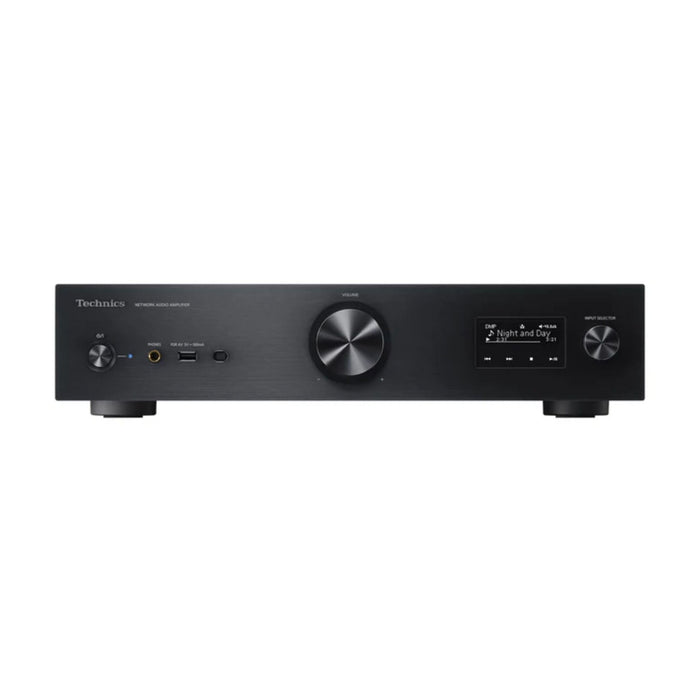 Technics SU-GX70 Network Digital Integrated Amplifier black, front view