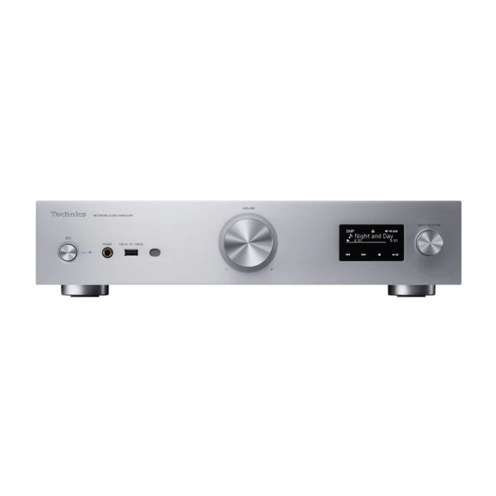 Technics SU-GX70 Network Digital Integrated Amplifier silver, front view