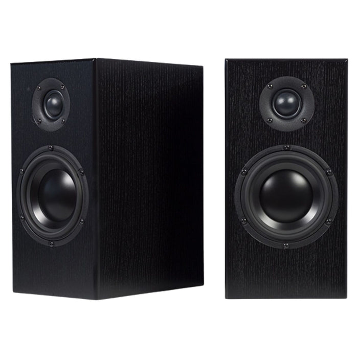 Totem Acoustic Bison Monitor Bookshelf Speakers, black ash pair
