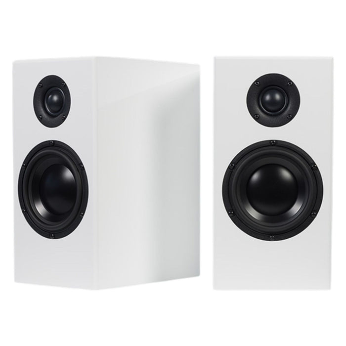 Totem Acoustic Bison Monitor Bookshelf Speakers satin white pair

