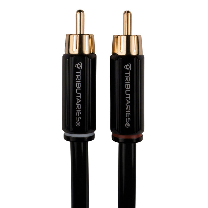 Tributaries Series 4 RCA Interconnects, RCA connectors close up
