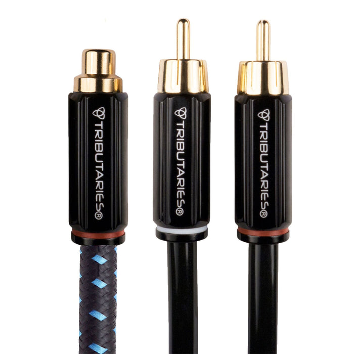 Tributaries Series 4 Y Adapter, RCA Female / 2 RCA Male configuration