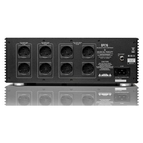 Musical Fidelity BPC16 Power Conditioner black, back view