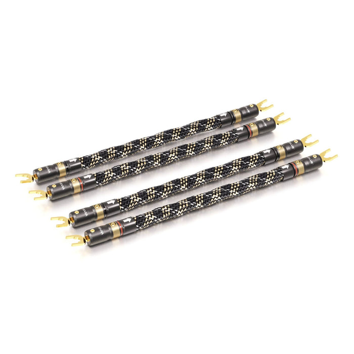VIABLUE SC-6 Bi-Wire Jumpers, Set of 4 with T8 Spade connectors