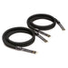 VIABLUE SC-6 Bi-Wire AIR Speaker Cables, Pair with Black jacketing
