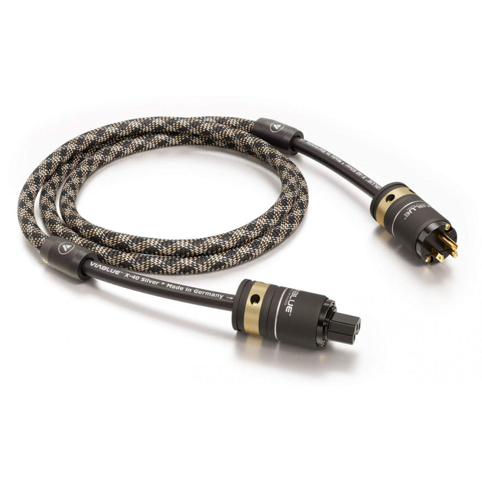 VIABLUE X-40 Silver Power Cable, with Cobra jacketing